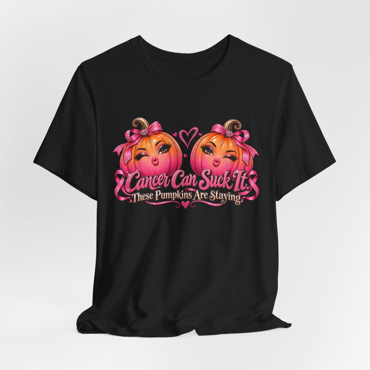 Cancer Can Suck It Shirt | Breast Cancer Awareness Shirt | Pink Pumpkin Halloween Tee | Funny Cancer Survivor Gift | Pink October Shirt